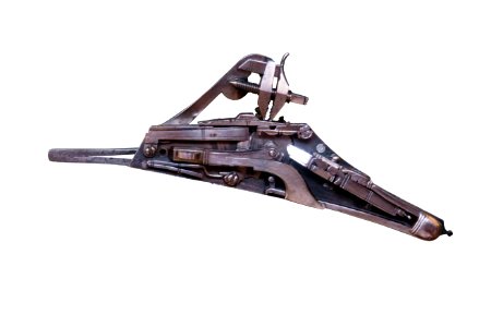 Disassembled pistol-P8050282-white