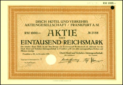 Disch Hotel und Verkehrs AG 1929 photo