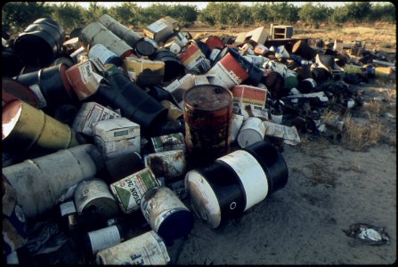 DISCARDED PESTICIDE CANS - NARA - 542494