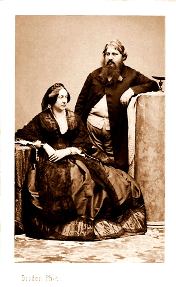 Disderi, Adolphe Eugène (1819-1890) - Borbone, Carlo di, principe di Capua (1811-1862) e Penelope Smyth (1826-1882), contessa di Mascali