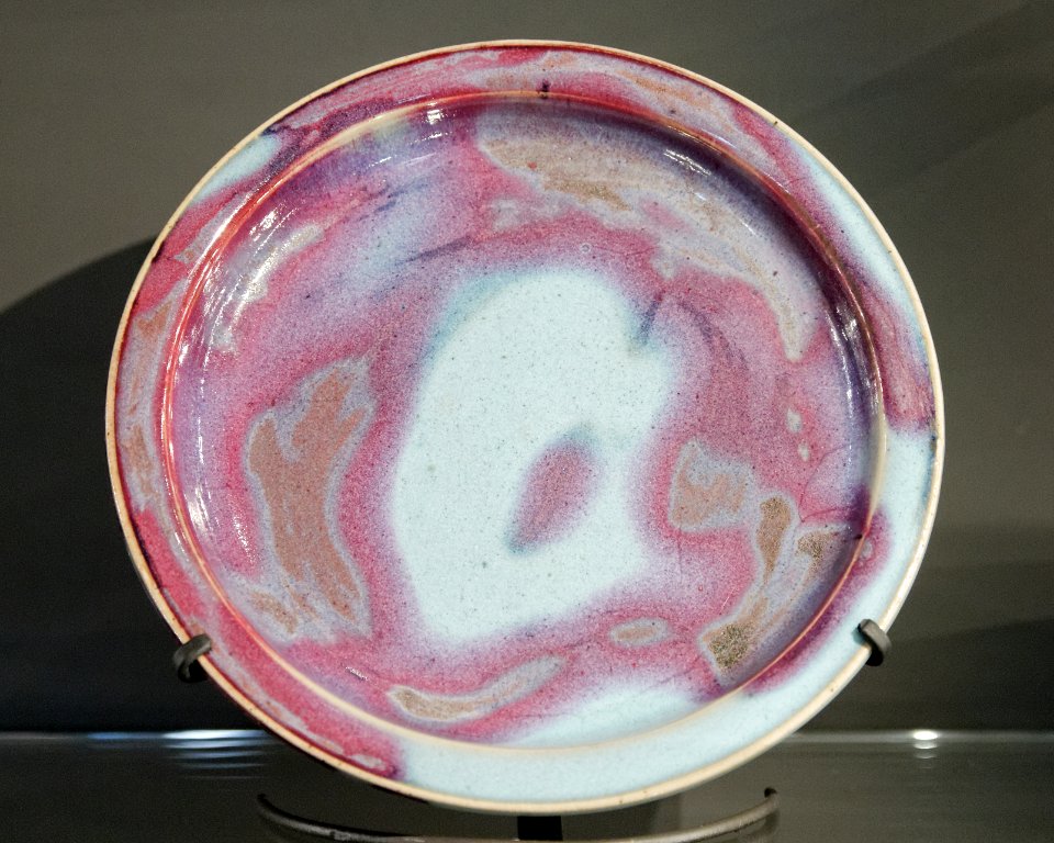 Dish with splashed glaze BM PDF93