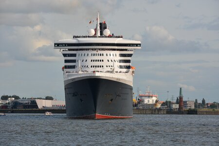 Water transport cruise tourists cross