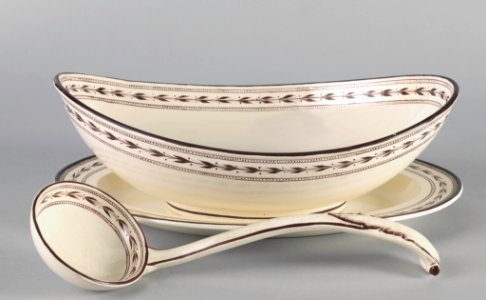 Dish, Ladle And Tray (England), ca. 1780 (CH 18349943-4)