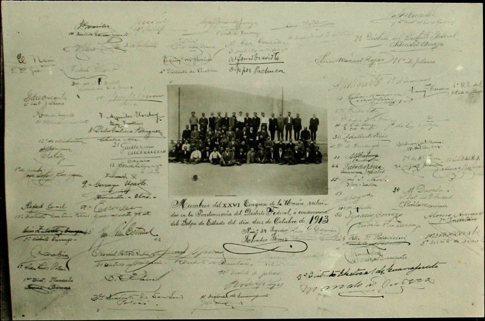 Disolución del Congreso por Victoriano Huerta