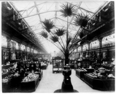 Display of porcelain in the Palace of Diverse Industries, Paris Exposition, 1889 LCCN92520502