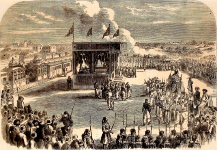 Dispatching the Mahmal, or Holy Carpet, from Cairo to Mecca - ILN 1861