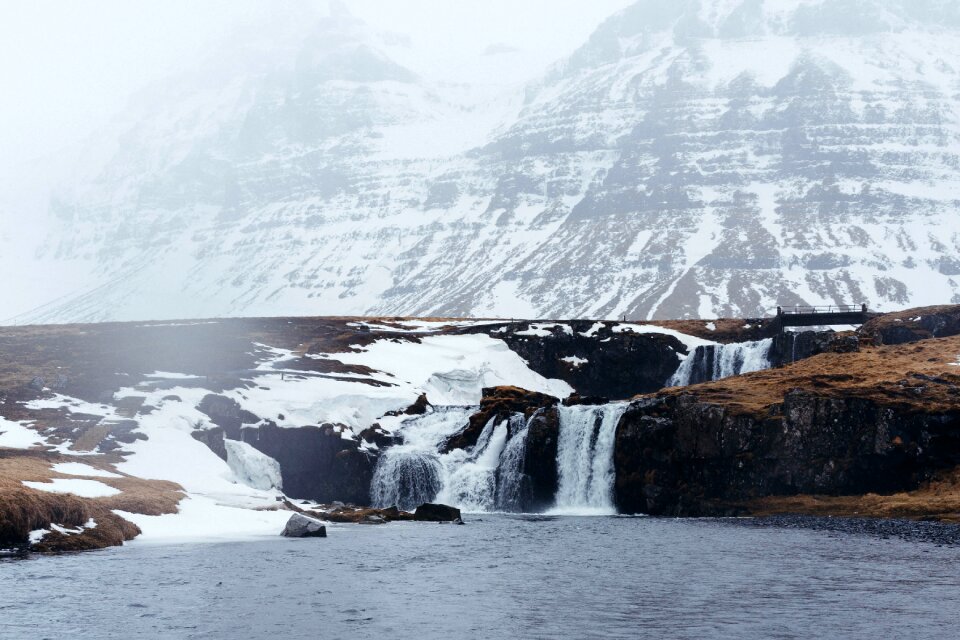 Water falls river
