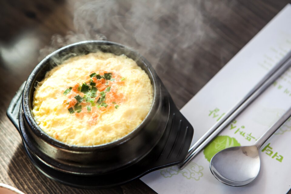 Spoon soup egg custard