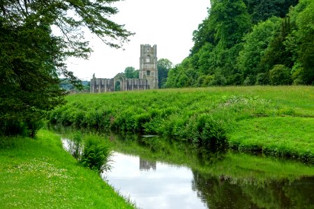Distant view - Fountains Abbey - North Yorkshire, England - DSC00970 photo