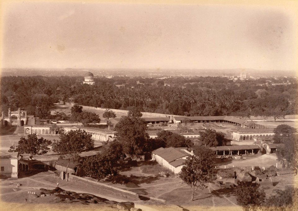 Distant view of Hyderabad (c. 1880s)