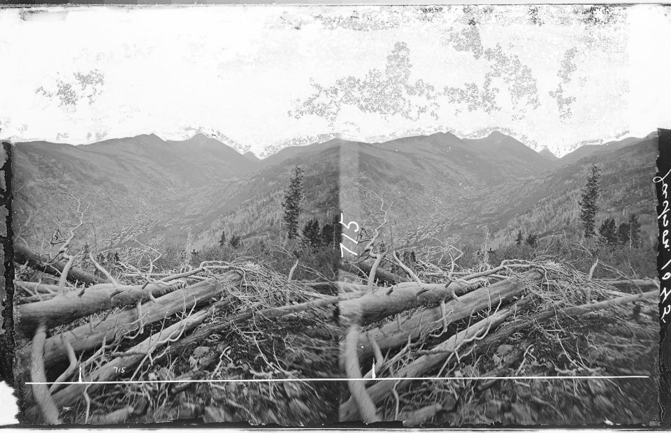 Distant view of the Mount of the Holy Cross. Eagle County, Colorado. - NARA - 517531