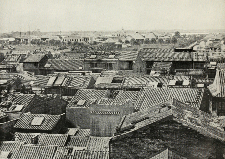 Distant view of Foreign Settlement, Canton