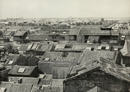 Distant view of Foreign Settlement, Canton