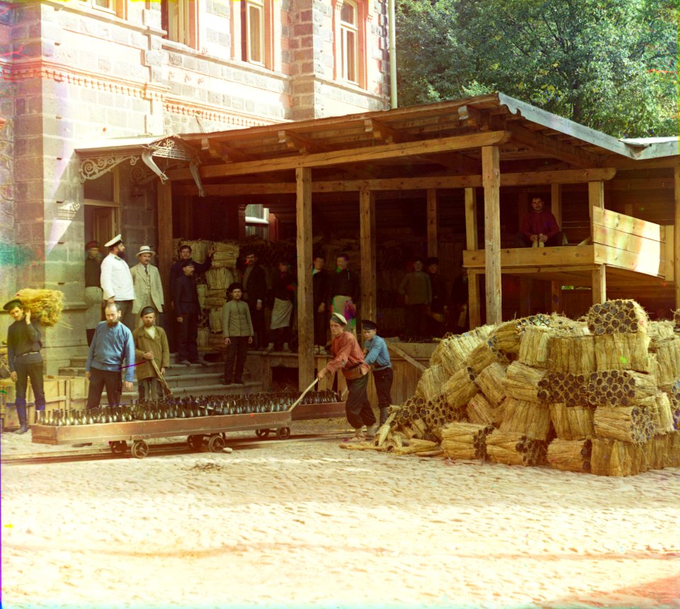 Distributing of water in Borzhom