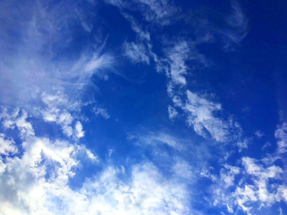 Clouds form covered sky nature