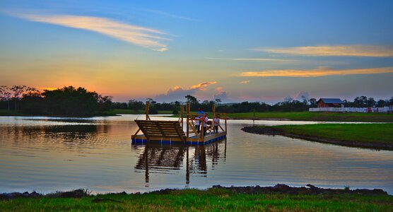 Outdoors panoramic raft photo