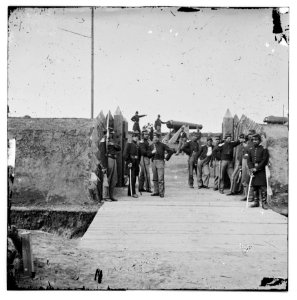 District of Columbia. Soldiers at gate of Fort Slemmer LOC cwpb.01508