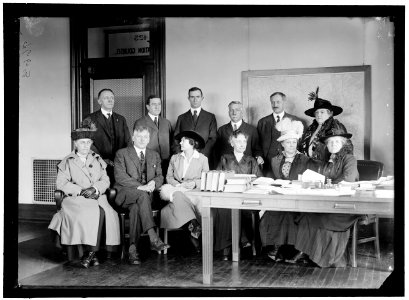 DISTRICT PUBLIC SCHOOLS. BOARD OF DIRECTORS, WILSON NORMAL SCHOOL. SUZIE ROOT RHODES, DIRECTOR OF PLAYGROUNDS, 3RD FROM RIGHT SEATED LCCN2016868533