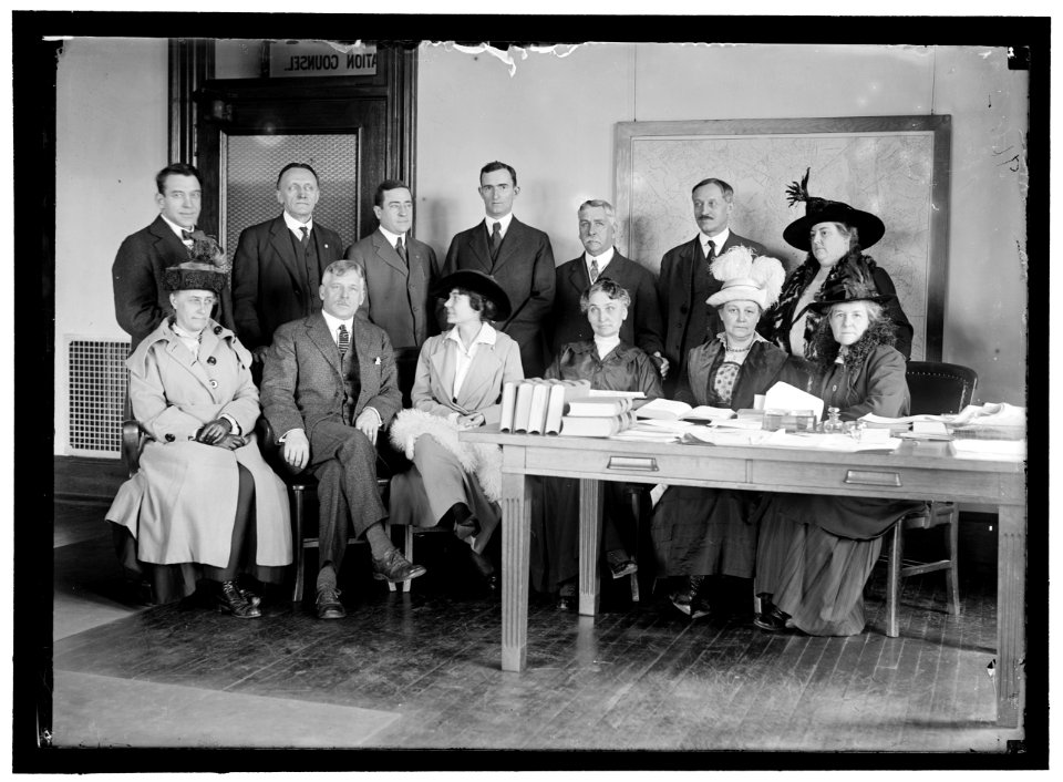DISTRICT PUBLIC SCHOOLS. BOARD OF DIRECTORS, WILSON NORMAL SCHOOL. SUZIE ROOT RHODES, DIRECTOR OF PLAYGROUNDS, 3RD FROM RIGHT SEATED LCCN2016868532