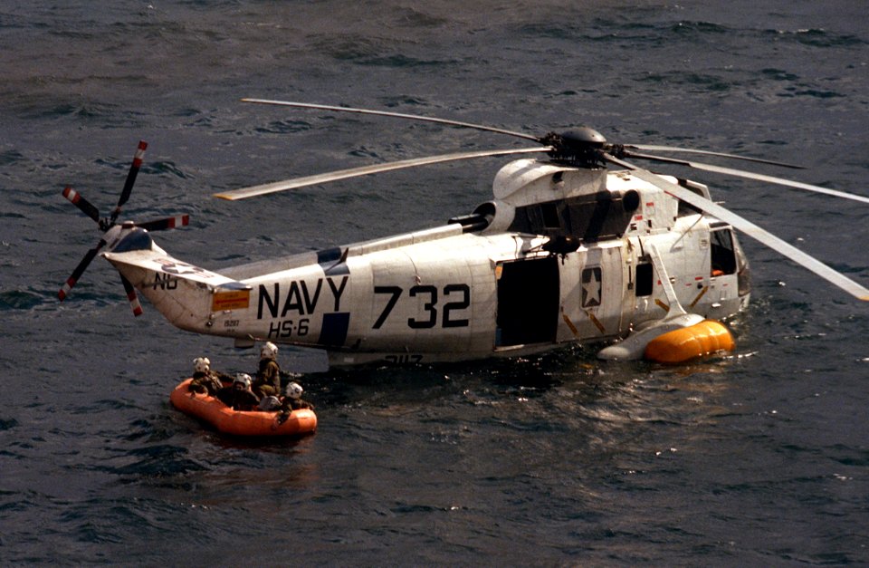Ditched SH-3H from HS-6 in 1976