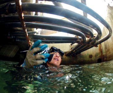 Divers repair the Hotel Piers at Joint Base Pearl Harbor-Hickam. (8590438180)