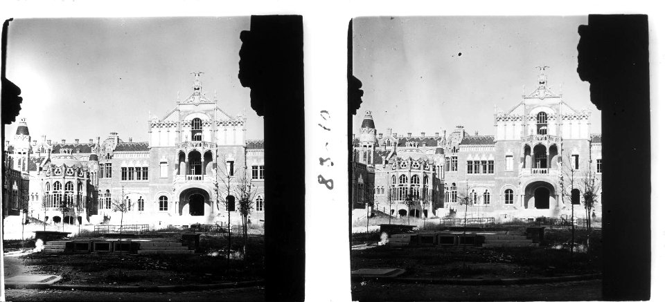 Diversos pabellons de l'Hospital de Sant Pau