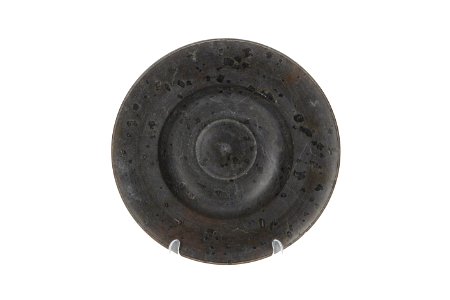 Djupt stekfat från 1600-talet gjord av svarvad grön serpentin(stensort) - Skoklosters slott - 93558
