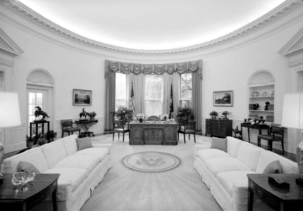 176. Oval Office; View looking South