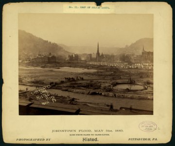 17545u Camp of relief corps, Johnstown Flood, May 31st, 1889