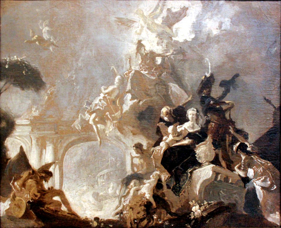 1759 Maulbertsch Entwurf zu einem Deckengemälde anagoria