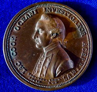 1783 Royal Society of London Medal ND by Lewis Pingo in James Cook's Memory, obverse