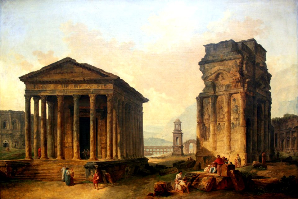 1789 Robert Ruins of Nimes, Orange and Saint-Remy-de-Provence anagoria