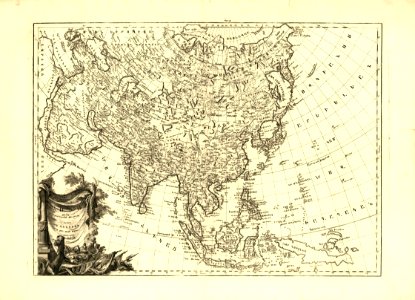 1787 map - Asia According to New Geographical Observations by Elia Endasian