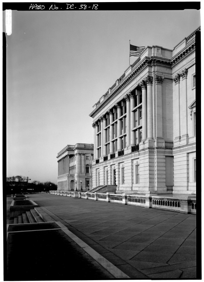 18 detail west front northern and central sections portico