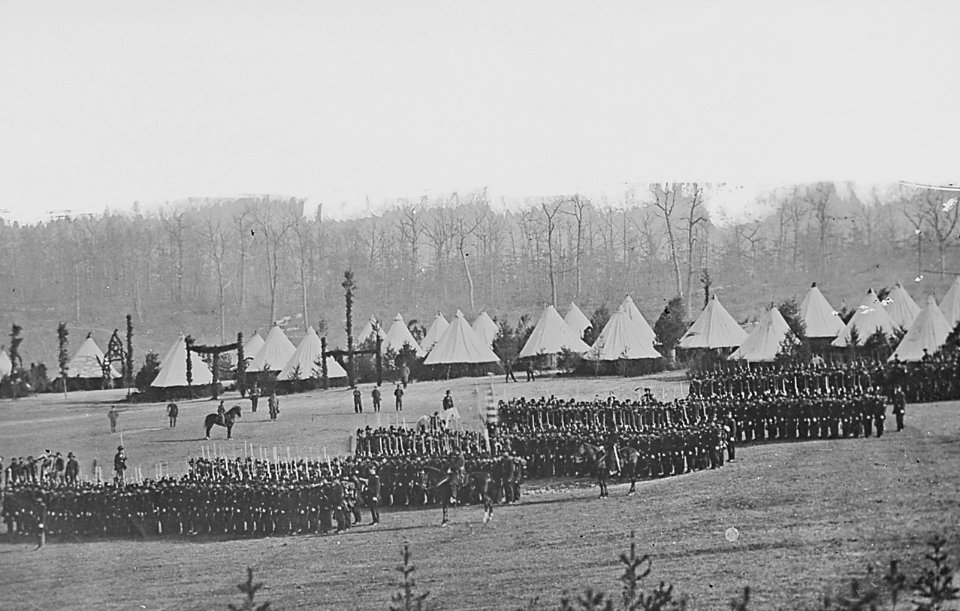 17th New York Infantry on parade - NARA - 525032 (cropped)