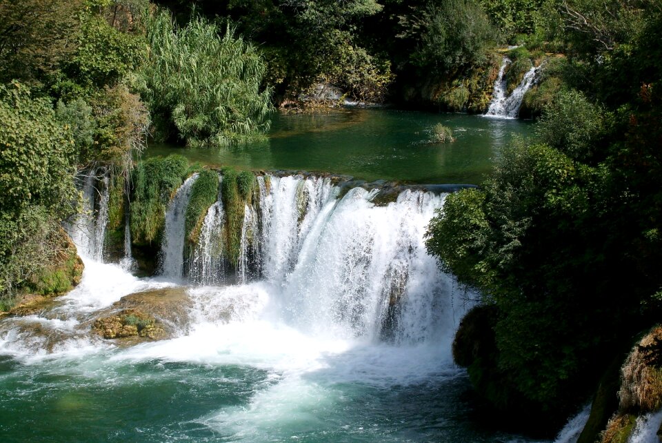 Waterfall the beauty of nature water