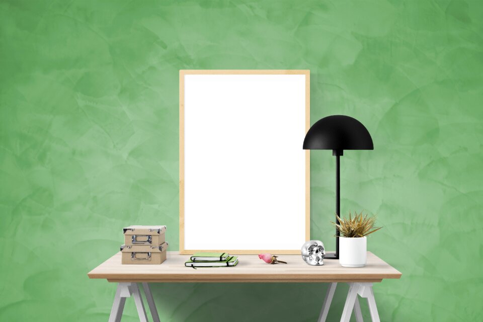 Wall desk presentation