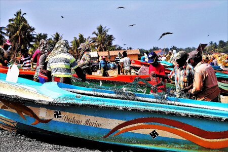 The swastika indian fish photo