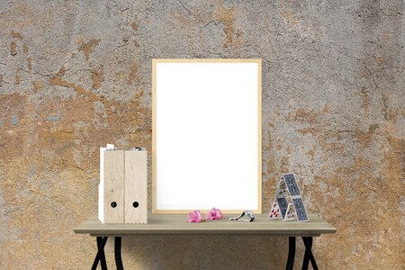 Wall desk presentation