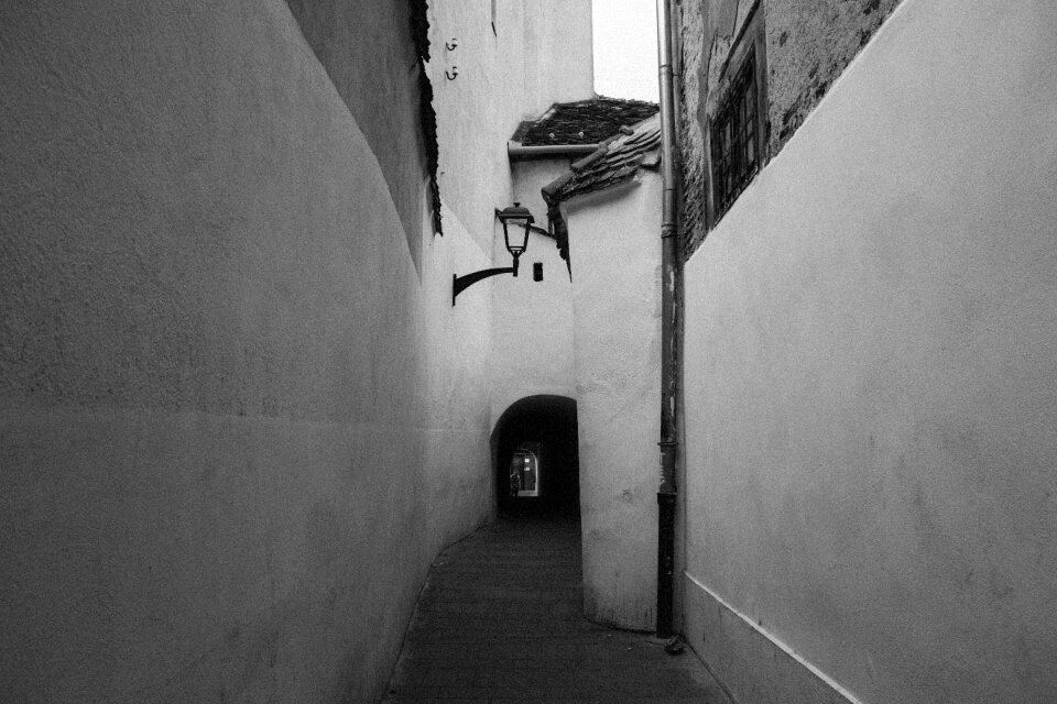 Black and white building europe