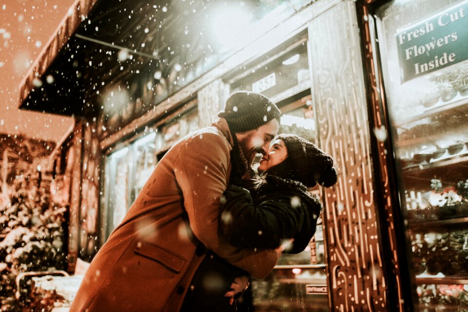 Cold weather couple