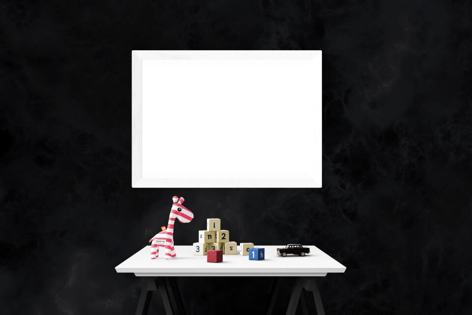Wall desk presentation