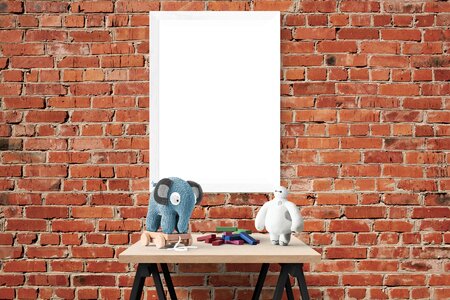 Wall desk presentation