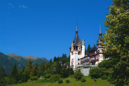 Blue building carpathian