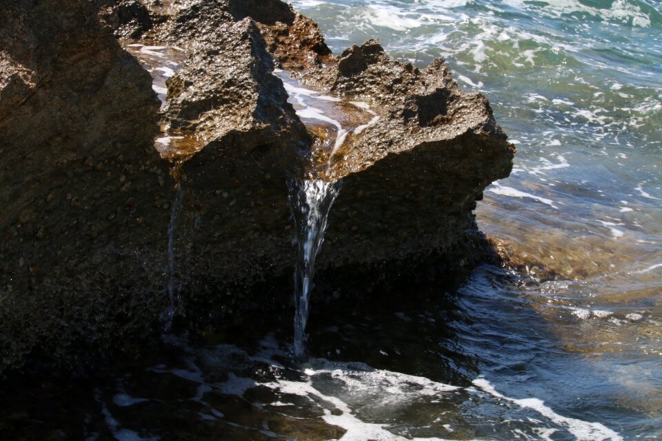 Nature blue sea water photo