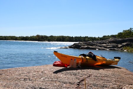 Sea archipelago canoeing