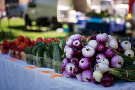 Onions farmers market fall