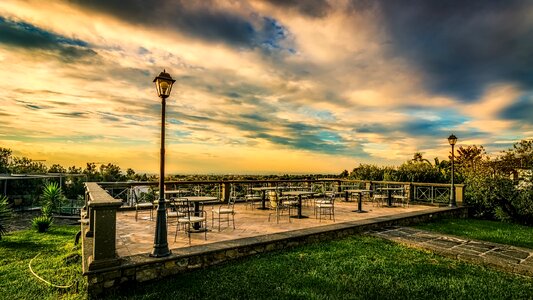 Panoramic travel landscape