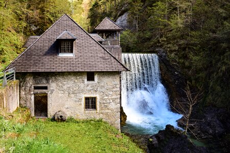 Waterfall nature alps