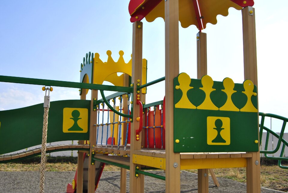 Childhood children's the slide